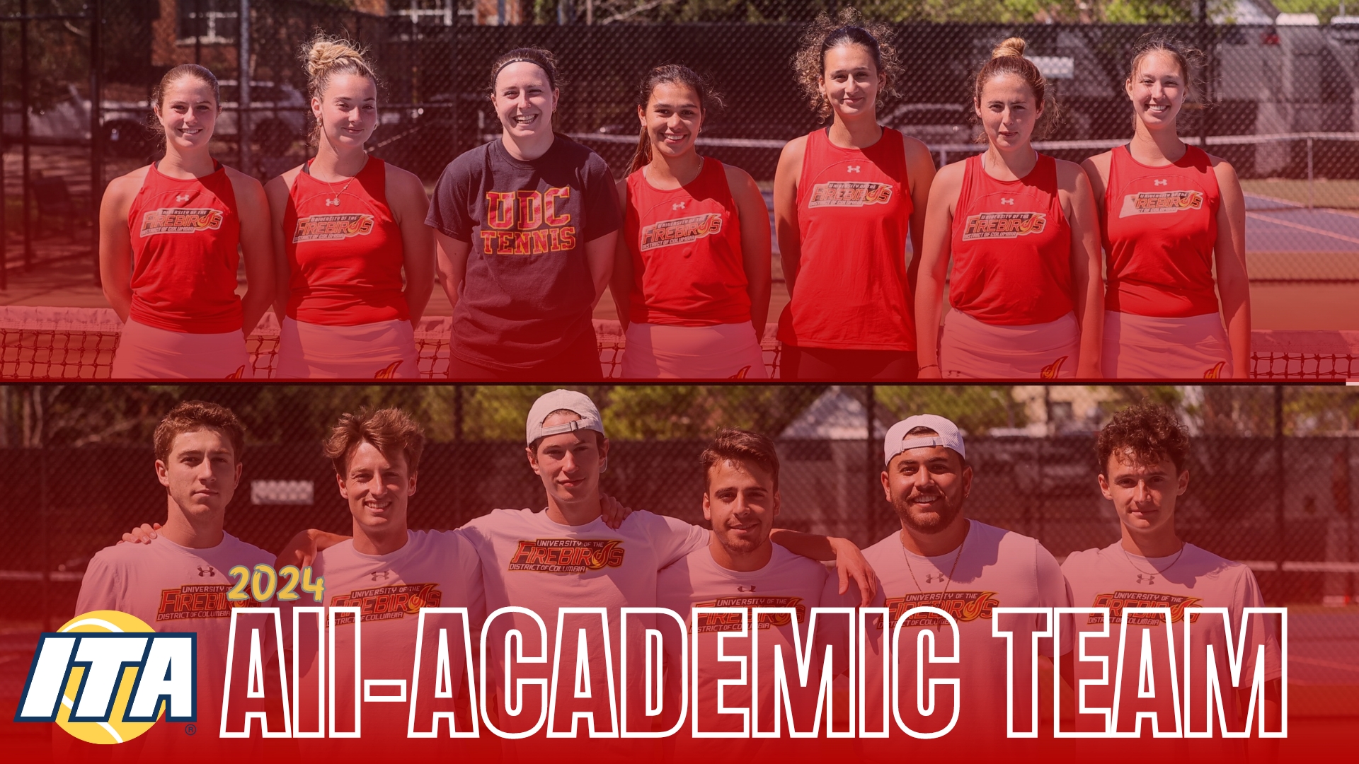 UDC Men's & Women's Tennis Earn ITA All-Academic Honors