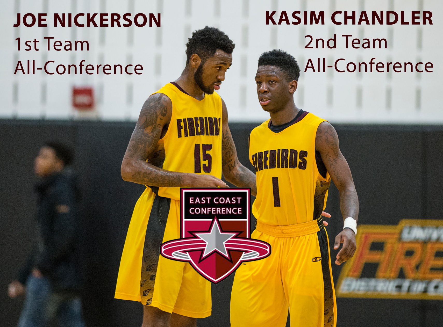 Two Firebirds Earn All-East Coast Conference Men&rsquo;s Basketball Honors