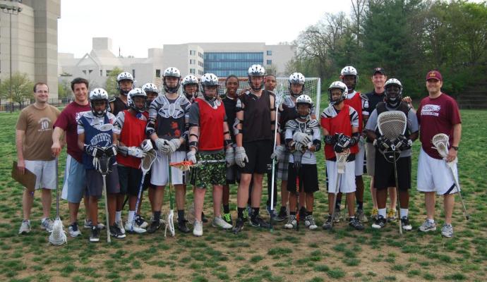 Head Lacrosse Coach Scott Urick and Associate AD Matt Rienzo Host Lacrosse Clinic at UDC Field