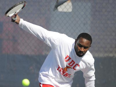 Karlon Bernard led team with singles & doubles wins