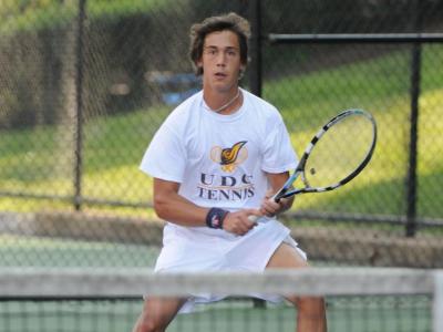 Simon Andersson won his singles and doubles matches to help lead UDC to a second straight 9-0 victory.