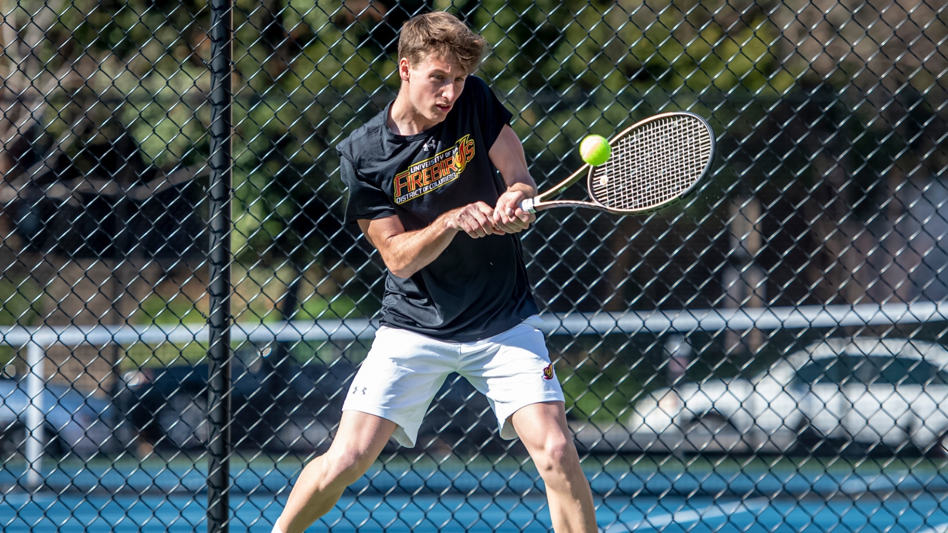 Mangeon Puts Up Tough Battle in Conference Opener Against Queens College