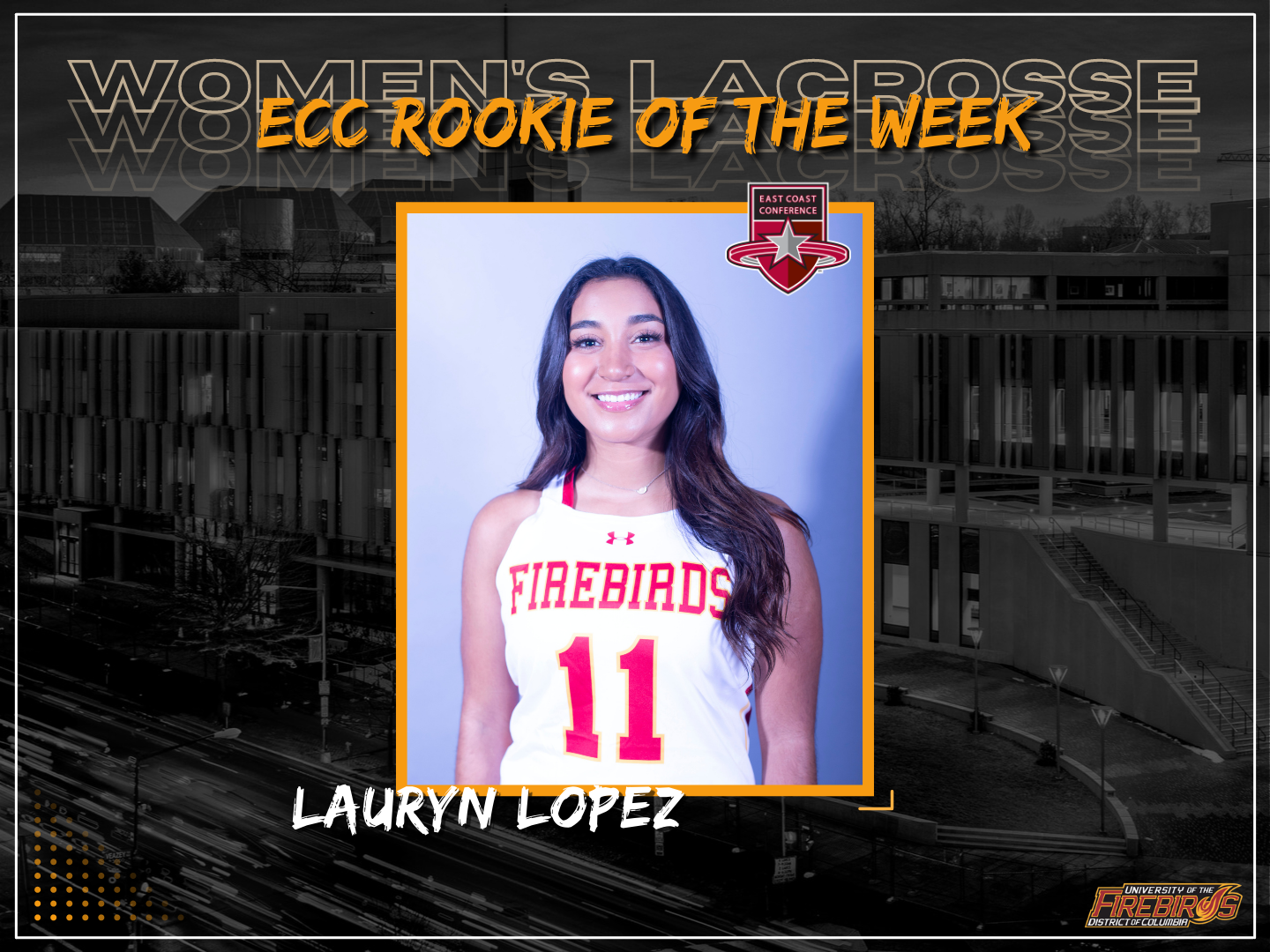 Lauryn Lopez Earns ECC Rookie of the Week; Schamens and Lofton Jr Make Weekly Honor Roll