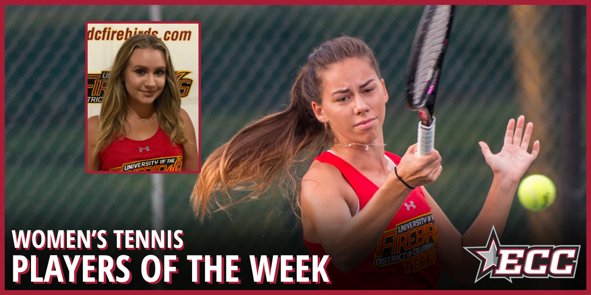 UDC Sweeps East Coast Conference Women&rsquo;s Tennis Weekly Awards