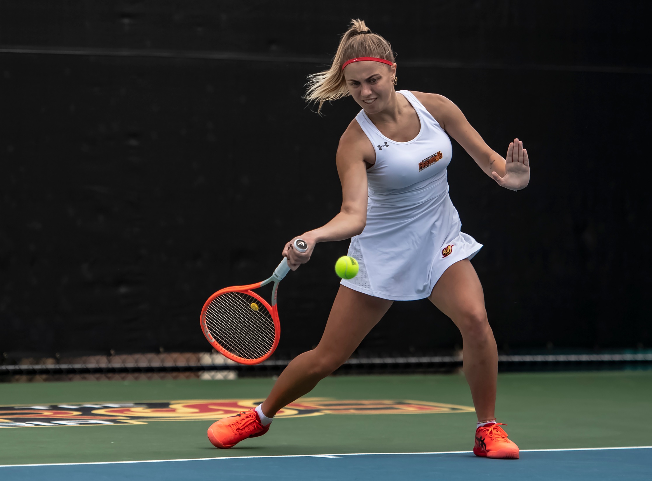 Brienza clinched the winning point for the Firebirds with a 6-3, 6-4 win at No.6.