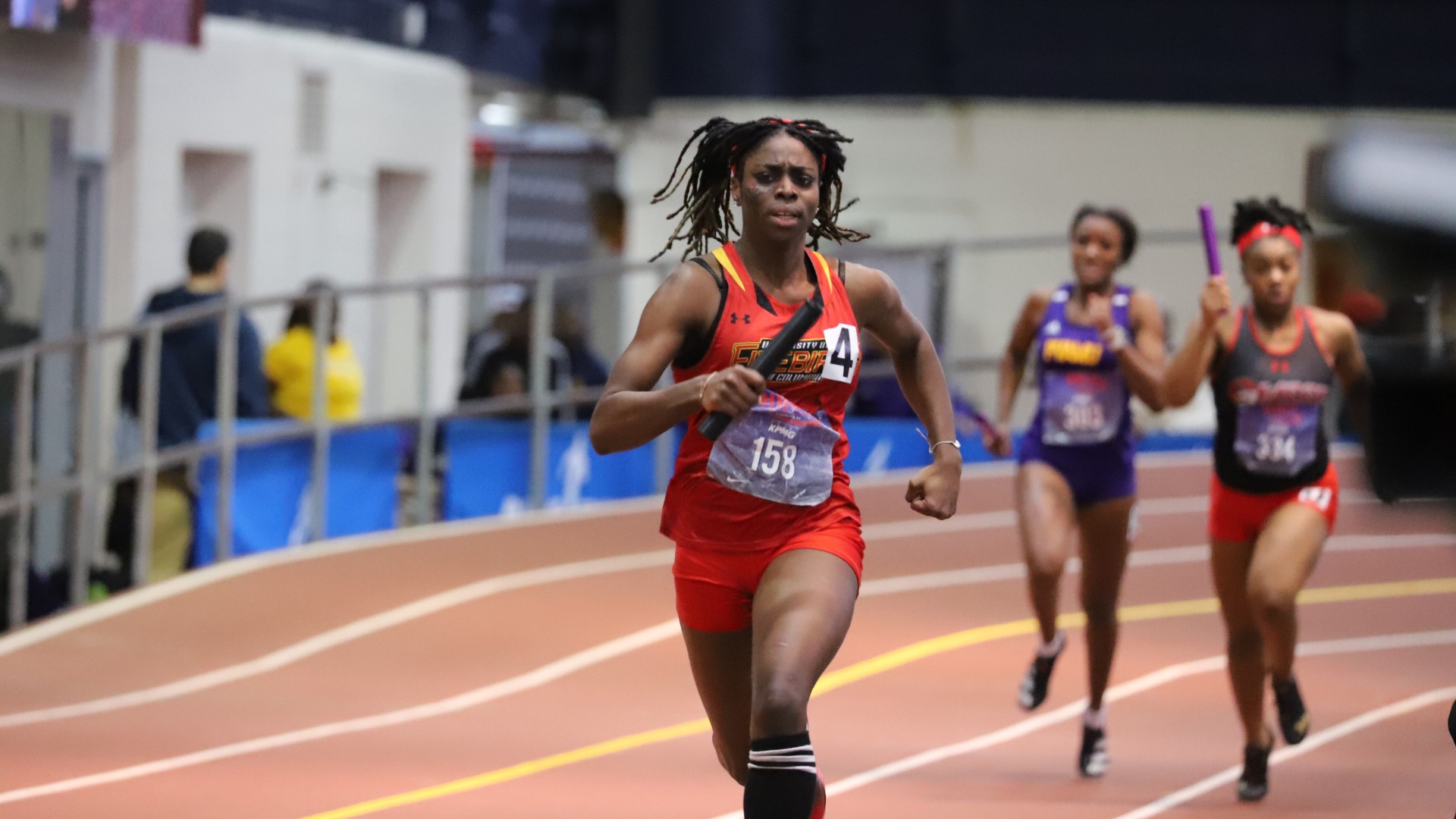 Kayla won the 60m and placed second in the 200m