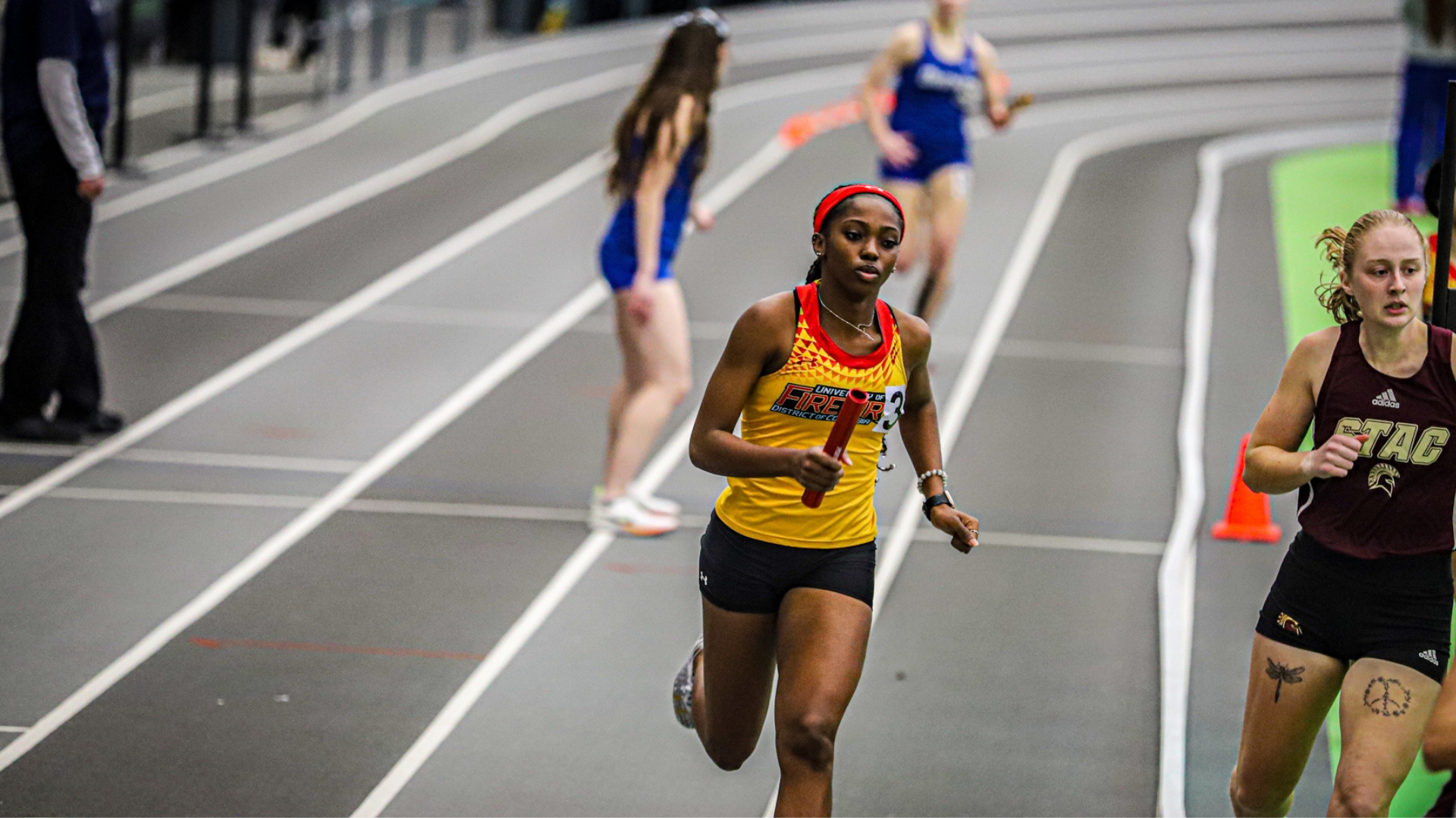 Firebirds Shine at TCNJ Indoor Opener, Highlighted by Victories in High Jump, Weight Throw, and 4x400m Relay