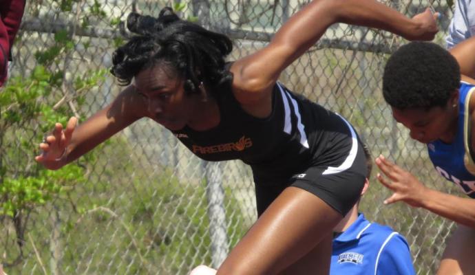 Jerily Benjamin and the 4x400M relay team placed 2nd with a time of 3:51.96 and are now ranked 34th in Division II.